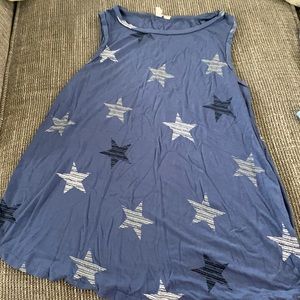 Star shirt, S, blue